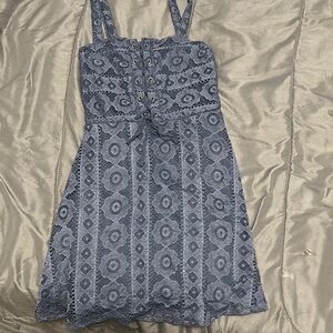 Aeropostale Lace Mini Dress in Blue